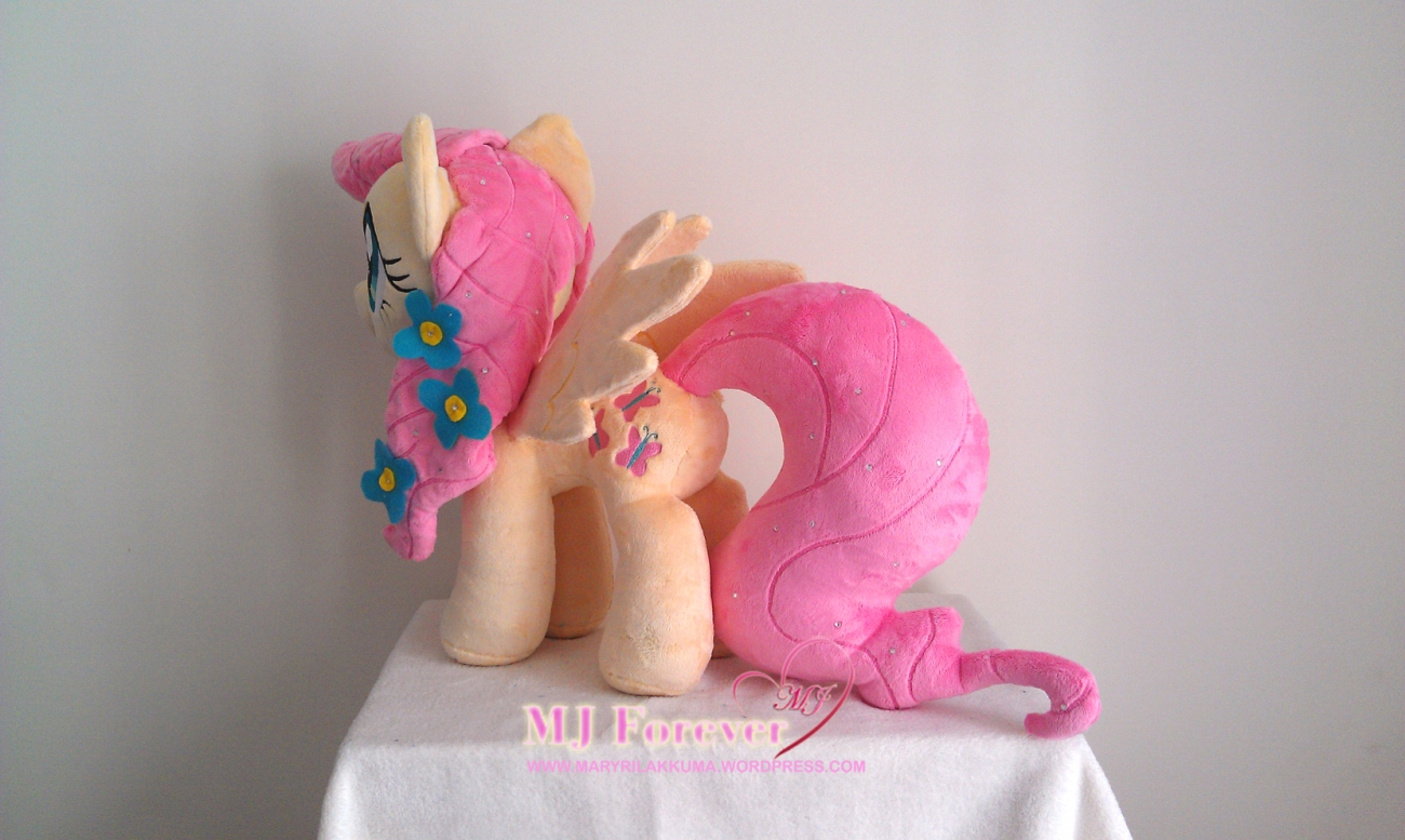 Crystal Pony Fluttershy plushie by Burzurk