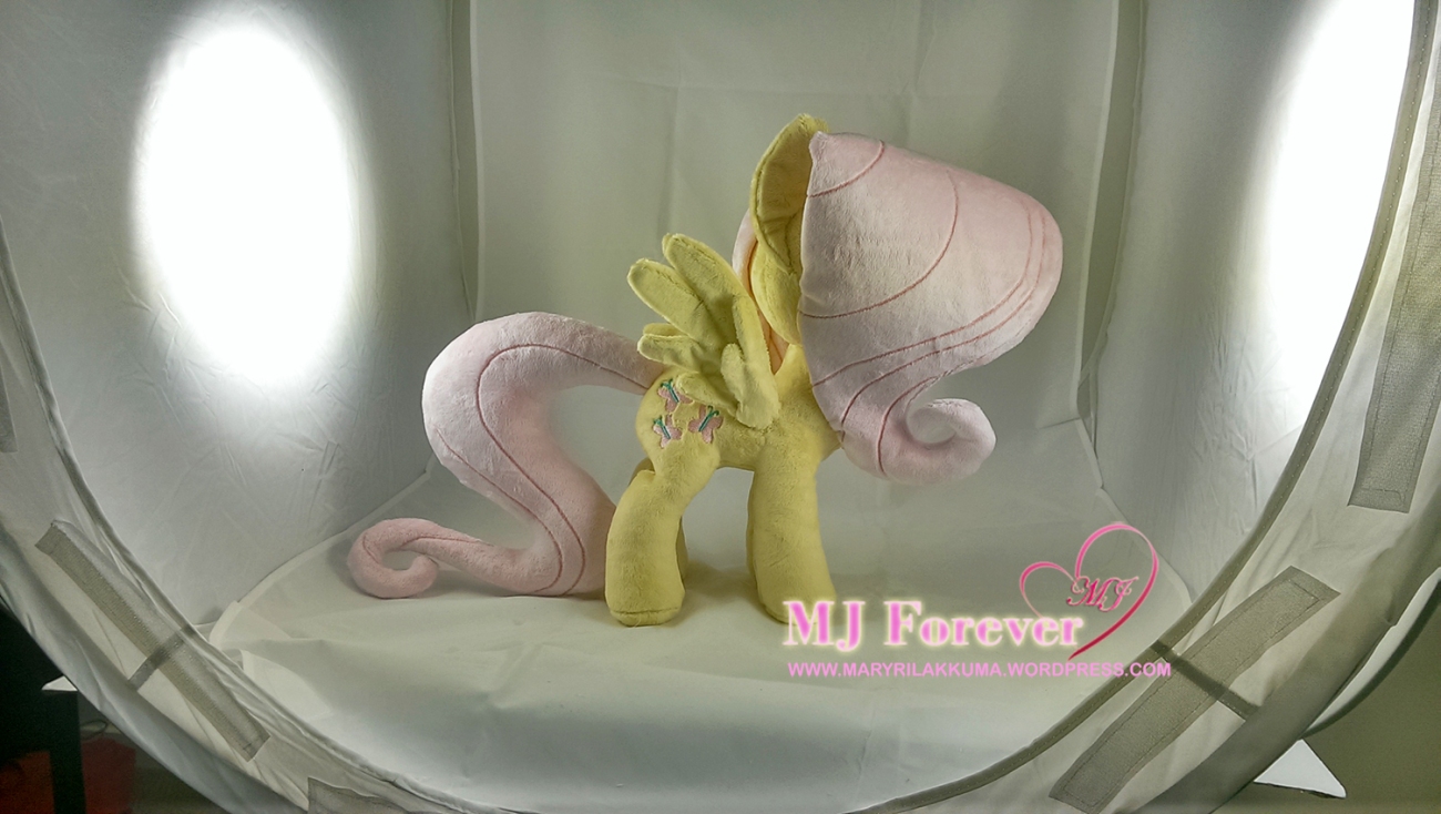 Fluttershy plushie by me!!!  (a commission)