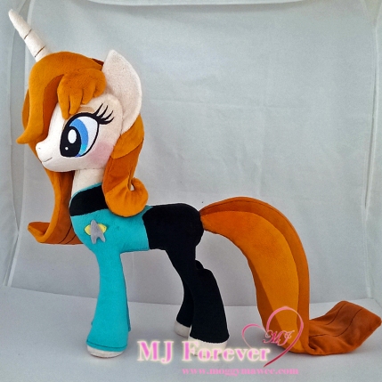 Beverly Crusher pony plushie commission sewn by meeee!!!!!!!!